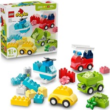 Nacario LEGO Duplo Ilk Yaratıcı Araçlar 10474-1.5 Yaş ve Üzeri Kız ve Erkek Çocuklar Için Figür Içeren Eğitici Yaratıcı Oyuncak Yapım Seti, Çocuklar Için Eğlenceli Doğum Günü Hediyesi Fikri (42 Parça)