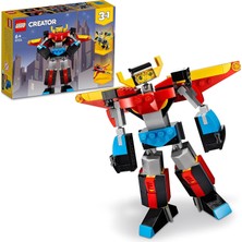 Nacario Lego® Creator 3’ü 1 Arada Süper Robot 31124-7 Yaş ve Üzeri Için Oyuncak Robot, Jet Uçağı ve Ejderha Modeli Içeren Oyuncak Yapım Seti (159 Parça)