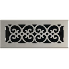 Nacario Decor Grates 4-Inç 12 Inç Kaydırma Floor Register, Kahverengi, SPH412-NKL