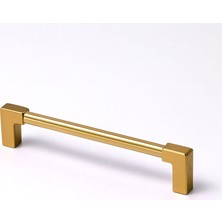 Nacario Nova 224 mm Bronz Metal Mobilya Kulp Çekmece Dolap Kapak Kolu Kulpu Kulpları Dayanıklı Tasarım