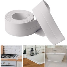 Nacario Sızdırmazlık Bandı Banyo Mutfak Lavabo Küvet Duş Teknesi Su Geçirmez Kenar Bant (320 Cm)