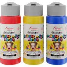 Nacario Kırmızı-Mavi-Sarı Parmak Boyası 3'lü Set 3X60ML