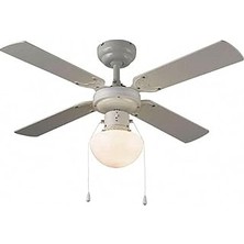 Nacario Tavan Vantilatör Beyaz 4 Kanat Lambalı 92 cm