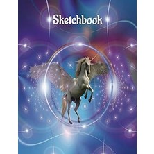 Nacario Sketchbook: Drawing Notebook With Unicorns, Drawing Book (Size 8.5 x 11) (Sketchbook For Kids) ( Inglés)