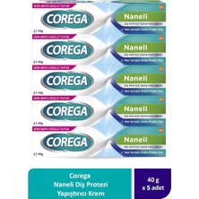 Nacario Corega Süper Protez Yapıştırıcı Krem 40 gr X5 Adet