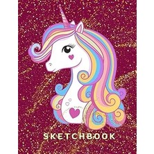 Nacario Sketchbook Beautıful Unıcorn Lover Glitter Effect: Sketchbook For Writing And Drawing, Painting, Sketching Or Doodling, Large For Girls And Unicorn ... - 120 Pages Glossy Cover (Kids Drawing Books)