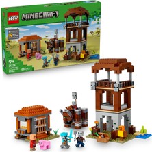 Nacario LEGO Minecraft Yağmacı Karakolu ve Çapulcu 21278 - Video Oyunu Seven Minecraft Hayranı 9 Yaş ve Üzeri Çocuklar Için Yaratıcı Oyuncak Yapım Seti, Doğum Günü Hediyesi (665 Parça)