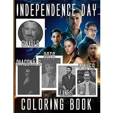 Nacario Independence Dots Lines Waves Swirls Diagonals Coloring Book: Activity Lover Gifts The Day Colouring An Adult Books Designs