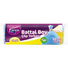 Nacario Parex Güçlü Çöp Torbası Battal Boy 10'lu