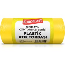 Nacario Plastik Atıklar Çöp Torbası 10'lu 80×110 Cm, Dayanıklı & Geniş Hacimli, Çift Katlı, Geri Dönüştürülebilir Çöp Poşeti, Mutfak, Bahçe, Ofis, Restoran, Okul, Fabrika, Piknik Alanı, Market, Depo