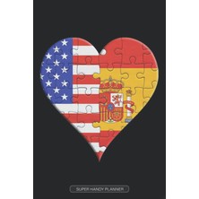 Nacario Planner: American Spanish Flag United Heart Jigsaw Puzzle Flags Of America Spain
