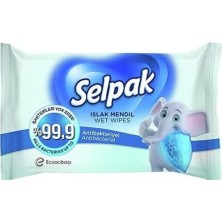Nacario Selpak Cep Islak Mendil Antibalteriyel 3'lü (1 x 3 Adet)