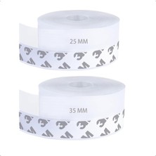 Nacario Aputue Silikon Conta Şeridi, 2 Adet 25MM ve 35MM 5 Metre Kapı Conta Şeridi, Hava ve Su Geçirmez Ses Yalıtımlı Kendinden Yapışkanlı Silikon Şerit, Kapılar Pencereler ve Duş Camları Arası Boşluklar Için