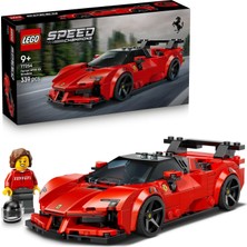 Nacario LEGO Speed Champions Ferrari SF90 Xx Stradale Spor Araba 77254-9 Yaş ve Üzeri Çocuklar Için Minifigür Içeren Ferrari Kıyafetli Minifigür Içeren Yaratıcı Oyuncak Yapım Seti, Hediye Fikri (339 Parça)