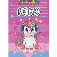 Nacario Romy: Livre De Coloriage Personnalisé Pour Romy | Licorne | Cadeau D'anniversaire Pour Fille ... | 4 À 8 Ans | 25 Motifs De Licorne Avec Le Prénom Romy, Grand Format A4 (21 x 29.7 Cm)