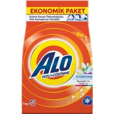 Nacario Alo 7 kg Kar Çiçeği Ferahlğı Beyazlar ve Renkliler Hızlı Çözülme Toz Deterjan