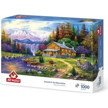 Nacario Art Puzzle Dağlarda Günbatımı 1000 Parça Puzzle
