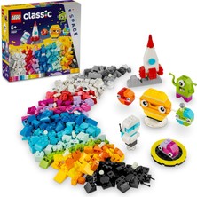 Nacario LEGO Classic Yaratıcı Uzay Gezegenleri 11037-4 Yaş ve Üzeri Çocuklar Için Inşa Edilebilen Güneş Sistemi Içeren Yaratıcı Oyuncak Yapım Seti, Doğum Günü Hediyesi Fikri (450 Parça)
