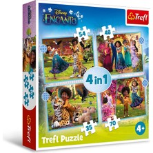 Nacario Trefl Puzzle 4W1 Nasze Magiczne Encanto. Disney 34615 [puzzle]