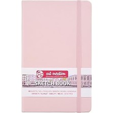 Nacario ターレンスジャパン(Talens Japan) Tarens T9314-012M Art Creations Eskiz Defteri, Çizim Defteri, 5,1 x 8,3 Inç (13 x 21 Cm), Pastel Pembe, Kalınlık: 140 G/m2), Ince, Asitsiz Kağıt, 80 Yaprak Ciltli
