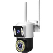 Nacario 4mp Yoosee Çift Lens Ip Kamera - Wıfı Açık Otomatik Izleme, Su Geçirmez Kablosuz Güvenlik Ev Kamerası, Renkli Gece Görüş