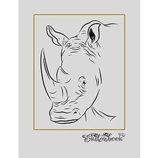 Nacario Sketchbook: African Wildlife Sketch, Large 8.5" x 11", 110 Pages, Perfect For Everyone, Crayons, Pencils, Drawing And Sketching
