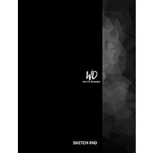 Nacario White Dragon Sketch Book 9X12 Inch, 100 White Numbered Pages, Artist Sketch Pad, Drawing Paper Pad, Art Supplies For Graphite And Colored Pencils, Charcoal, Soft Pastel, Black.