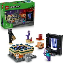 Nacario LEGO Minecraft Nether ve End Geçidi Yolculuğu 21584-7 Yaş ve Üzeri Çocuklar Için Havalı Kahraman Minifigürü ve Enderman Figürleri Içeren Yaratıcı Oyuncak Yapım Seti, Hediye Fikri (192 Parça)