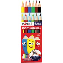 Nacario Fatih 6 Renk Yarım Boy Kuruboya