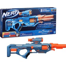 Nacario Nerf Elite 2.0 Eaglepoint Rd-8 Blaster - 8 Dart Davul, Çıkarılabilir Dürbün ve Namlu, 16 Resmi Nerf Elite Dart, Bolt Action