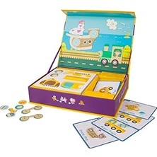 Nacario Classic World Ahşap Mıknatıslı Oyun Seti Taşıtlar