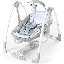 Nacario Ingenuity Convertme 2'si 1 Arada Kompakt Taşınabilir Bebek Salıncağı ve Bebek Koltuğu, Pille Çalışan Titreşimler, Otomatik Sallanma, Doğa Sesleri - Nash