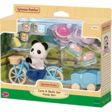 Nacario Sylvanian Families Bisiklet ve Paten Seti, Panda Kız