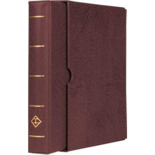 Nacario Leuchtturm Varıo F Dar Kasetli Klasör (255X325X60MM) (Kağıt Para, Pul, Zarf ve Efemera Koleksiyonlarınız Için Idealdir), Kahverengi Kapak