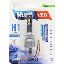 Nacario Photon Ampul Mini H1 12-24V Compact LED (Tekli Blister) Pht CP2301 B1