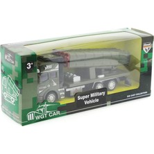 Nacario Mega Brands Sürtmeli Die Cast Metal Roketatar Rampalı Askeri Kamyon