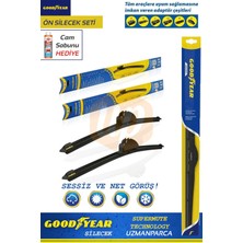Nacario Good Year Citroen C5 ile Uyumlu 2008-2018 Supermute 2'li Muz Tipi Ön Silecek Seti