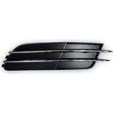 Nacario Ön Tampon Sağ Sis Farı Kapağı Krom Çıtalı 4G0807682F Audi A6 ile Uyumlu 2012-2014
