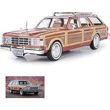 Nacario 1979 Chrysleer Lebaron Town & Country Die Cast Model Klasik Araba 1:24 Ölçek Koleksiyon Kutulu Metal