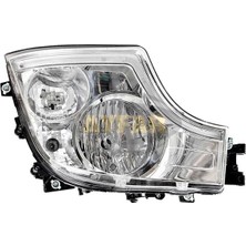 Nacario Far Sağ Krom Çerçeveli Sağ Manuel LED Drl Mercedes Actros Mp Iv Euro6 - Ayf 505873