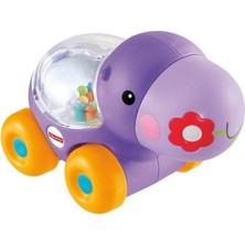 Nacario Fisher Price Poppity Araçlar, Emeklemeye Teşvik Edici Zıplayan Renkli Toplar, Eğlenceli Sesler, Mor Hipopotam, BGX30