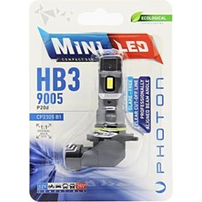Nacario Photon Ampul Mini Hb3 9005 12-24V Compact LED (Tekli Blister) Pht CP2305 B1