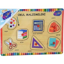 Nacario Playwood Ahşap Tutmalı Puzzle Okul Malzemeleri