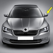 Nacario Sol Dış Dikiz Aynası Üst Kapağı 3V0857537A Skoda Superb 3 ile Uyumlu 2015-2019