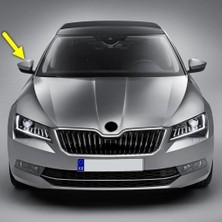Nacario Sağ Dış Dikiz Aynası Üst Kapağı 3V0857538A Skoda Superb 3 ile Uyumlu 2015-2019