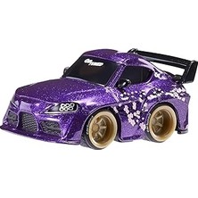 Nacario Mgae Cartuned Jdm Seri 1 2022 Toyota gr Supra, Mor, Diecast Metal Oyuncak Araba, Koleksiyon Figürü