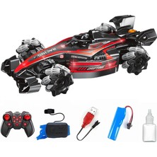 Nacario Oyuncak Uzaktan ve Bilekten Kumandalı Full Fonksiyon Hareket Eden Buhar Atan 360° Kendi Ekseni Etrafında Dönebilen ve 180° Yatay Hareket Edebilen Formula 1 Yarış Arabası Araba (Kırmızı)
