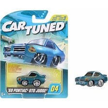 Nacario Mgae Cartuned S3 1969 Pontiac Gto Judge, Mavi Muscle Araba, Diecast Metal Gövde, Koleksiyon Arabası