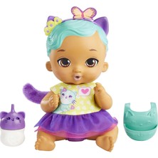 Nacario My Garden Baby Yavru Kedi Bebeğimin Bakım Zamanı - Mavi Saçlı Bebek (30 Cm), Tekrar Kullanılabilen Bebek Bezi, Önlüğü, Biberonu ve Aksesuarlarıyla, 3 Yaş ve Üzeri HHL22