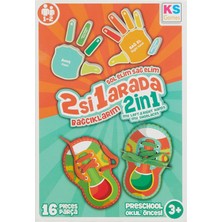 Nacario Ks Games Bağcıklar ve Parmaklar Okul Öncesi Çocuk Oyunu 16 Parça 2 Yaş Üzeri Karton Puzzle